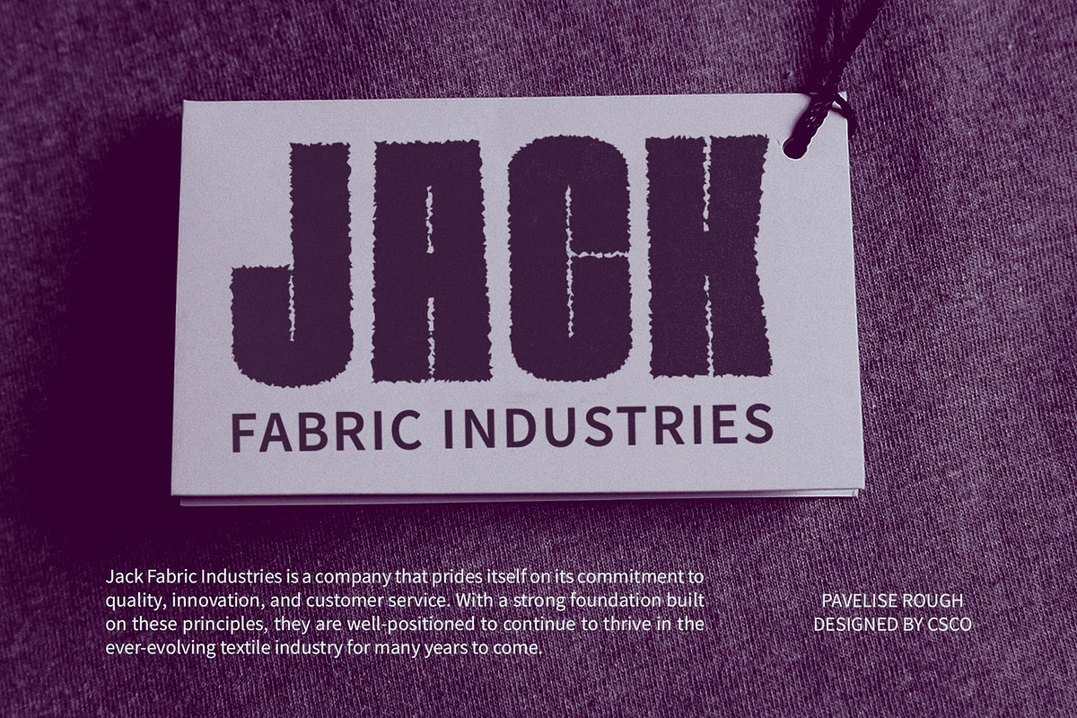 Pavelise Rough, a Sans Serif Font by Craft Supply Co. (Photo 7 of 8)