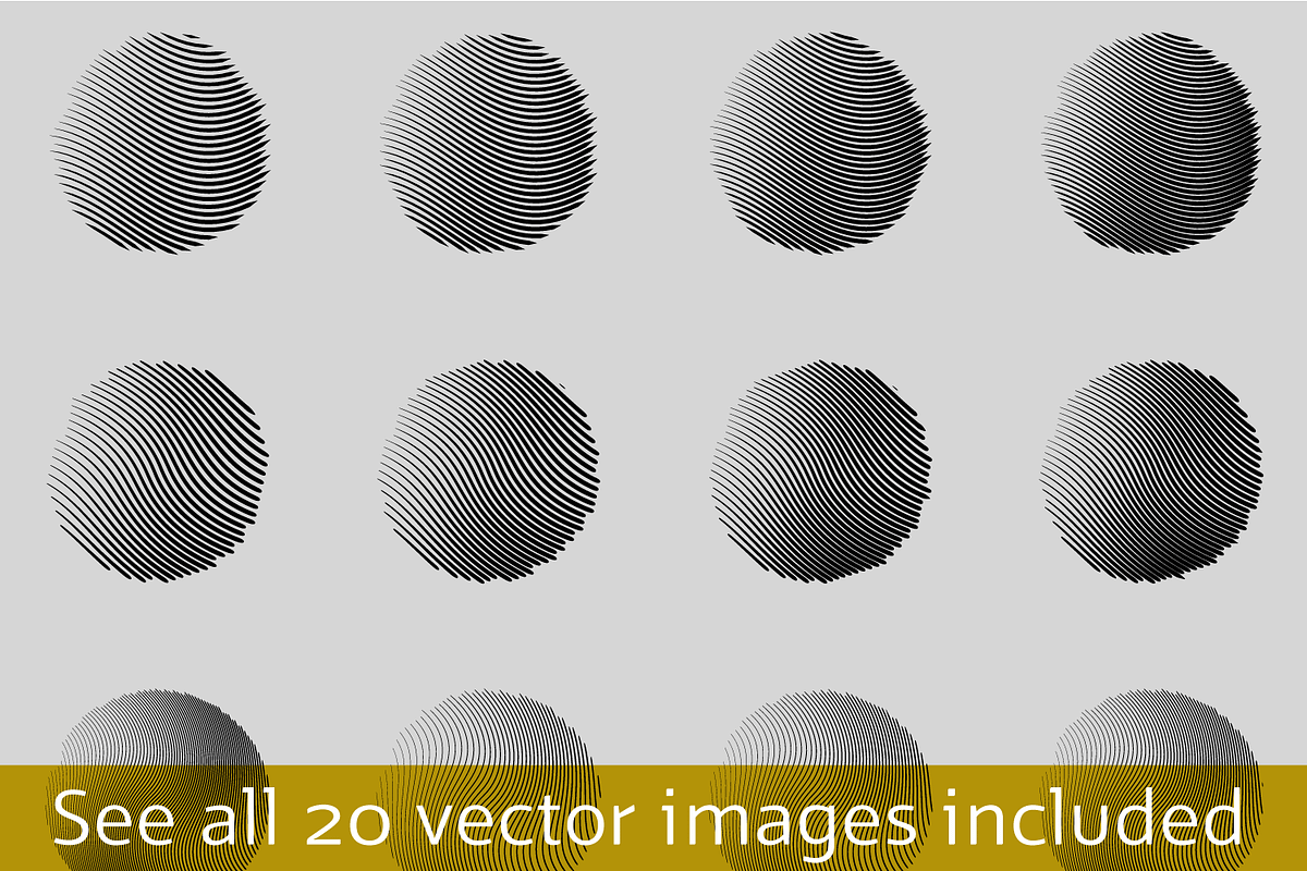 Circle Tones Vol. 13 | 20 Vectors, a Texture Graphic by invisiblelayer (Photo 2 of 5)