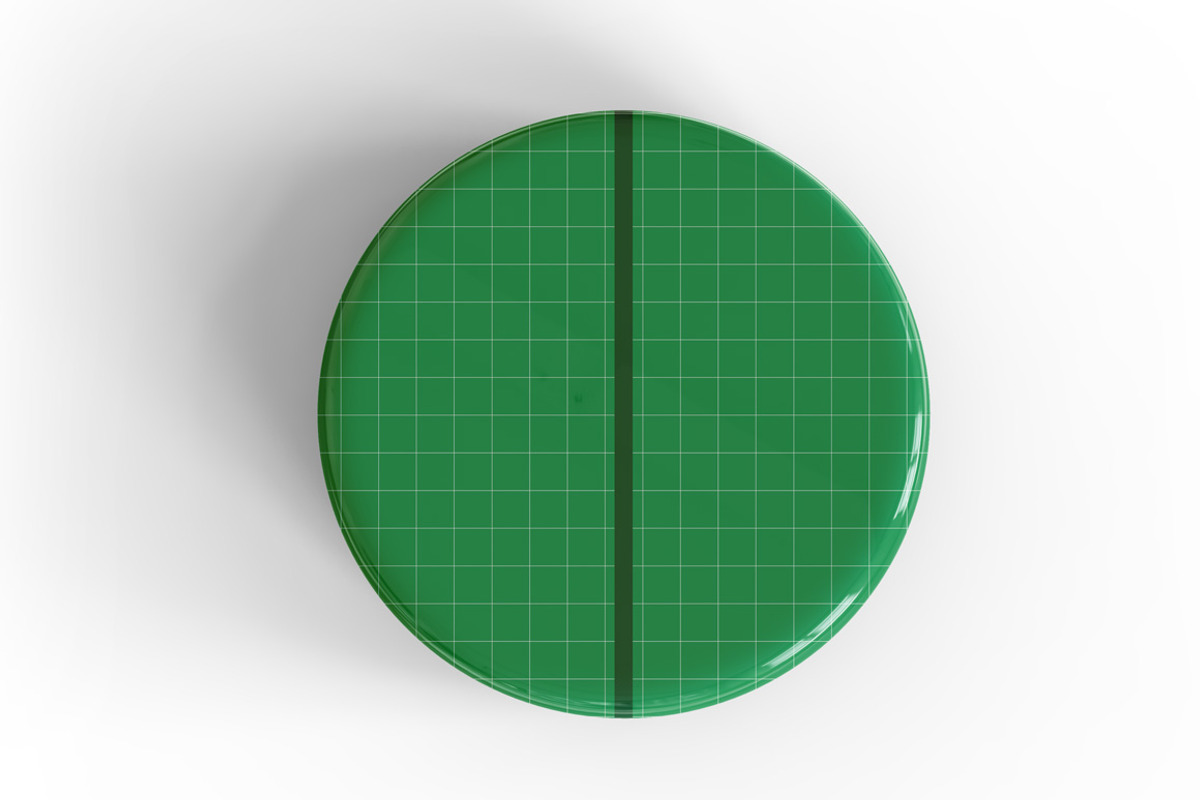 Glossy Button Pin Mockup, an Advertising Mockup by Green Art (Photo 2 of 5)