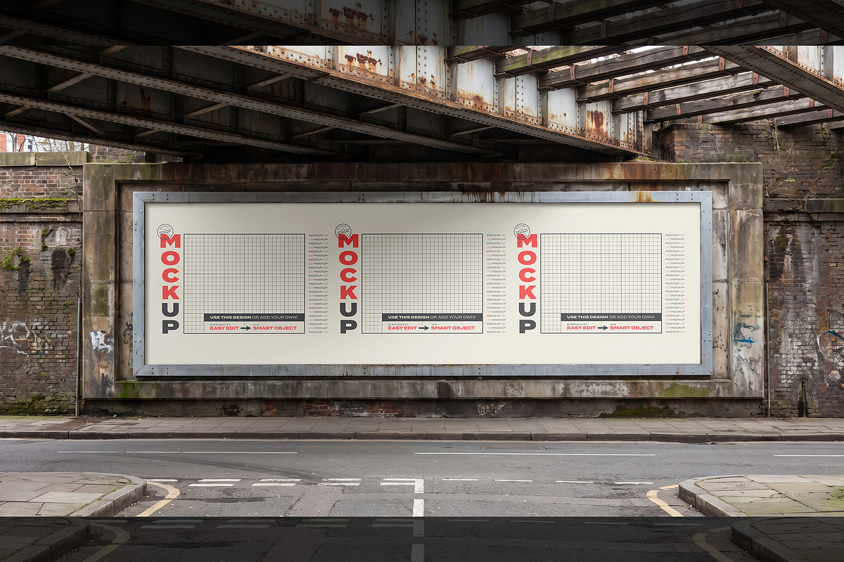Street Big Signs Mockups Collection, an Advertising Mockup by Luuqas Design (Photo 7 of 7)