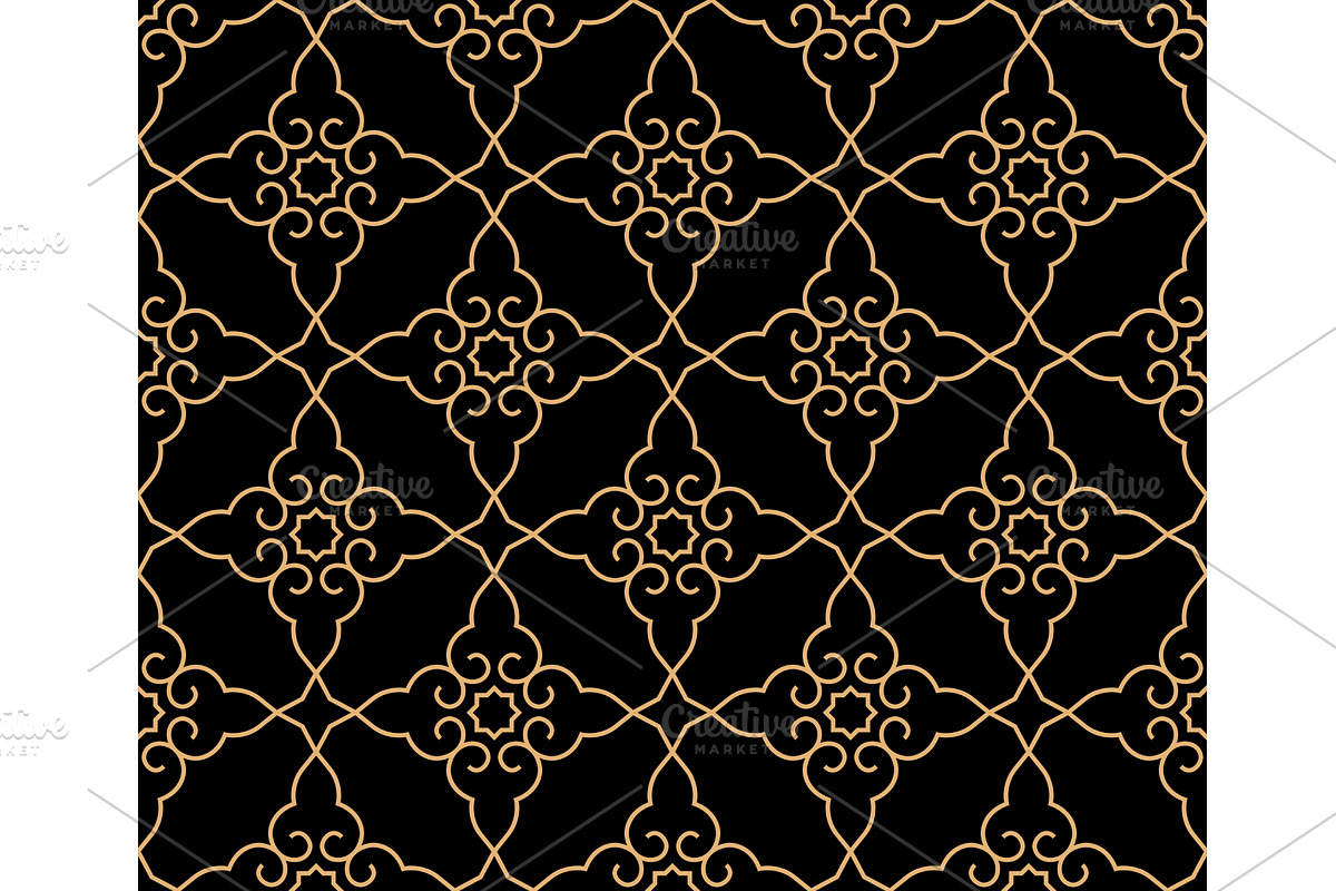 Abstract geometry pattern in Arabian, a Pattern Graphic by RODINA (Photo 1 of 3)