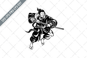 Samurai Warrior Bushi Katana SVG