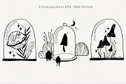 Mushrooms mystical collection, an Object Illustration by annasokol_ (Thumbnail 4 of 12)