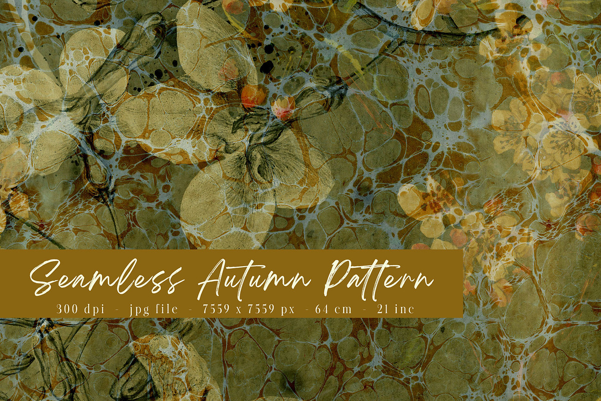 Seamless Autumn Pattern, a Pattern Graphic by Suna Kosem (Photo 1 of 10)