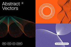 Abstract Twirls Elements Pack