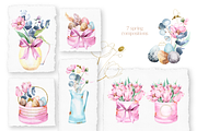 Watercolor Spring floral collection, an Object Illustration by Tatiana Troian (Thumbnail 3 of 7)