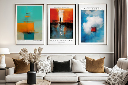Art Poster Inspired by Mark Rothko, a Decorative Illustration by Vibrand Studio