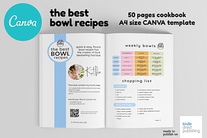 A4 Canva Recipes Cookbook Template