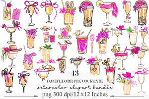 Western Bachelorette Cocktail, an Illustration by Designking