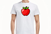 Cartoon Apple Clipart Set, a Food Illustration by newminddesign (Thumbnail 2 of 8)