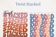 Spilt Stacked - Wave Bundle, a Serif Font by MaxArt Foundry (Thumbnail 5 of 13)