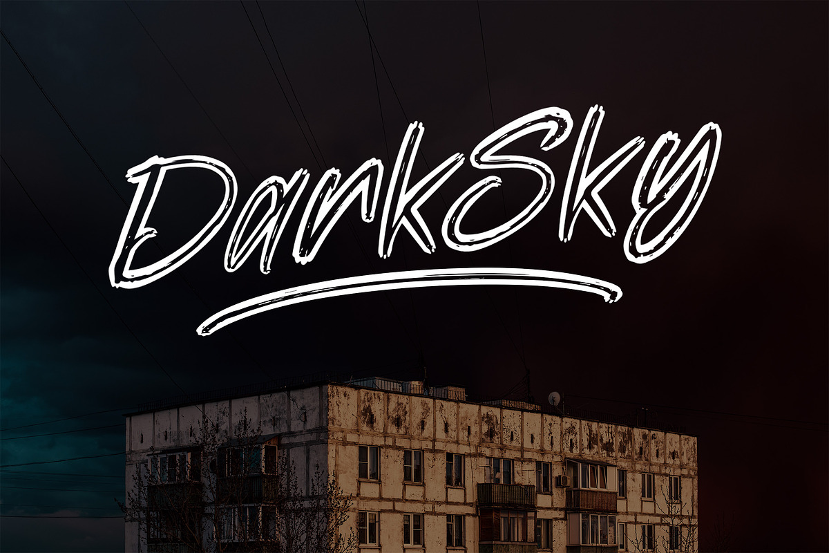 Black Gatte - Brush Font, a Script Font by NTC Graphic (Photo 2 of 9)