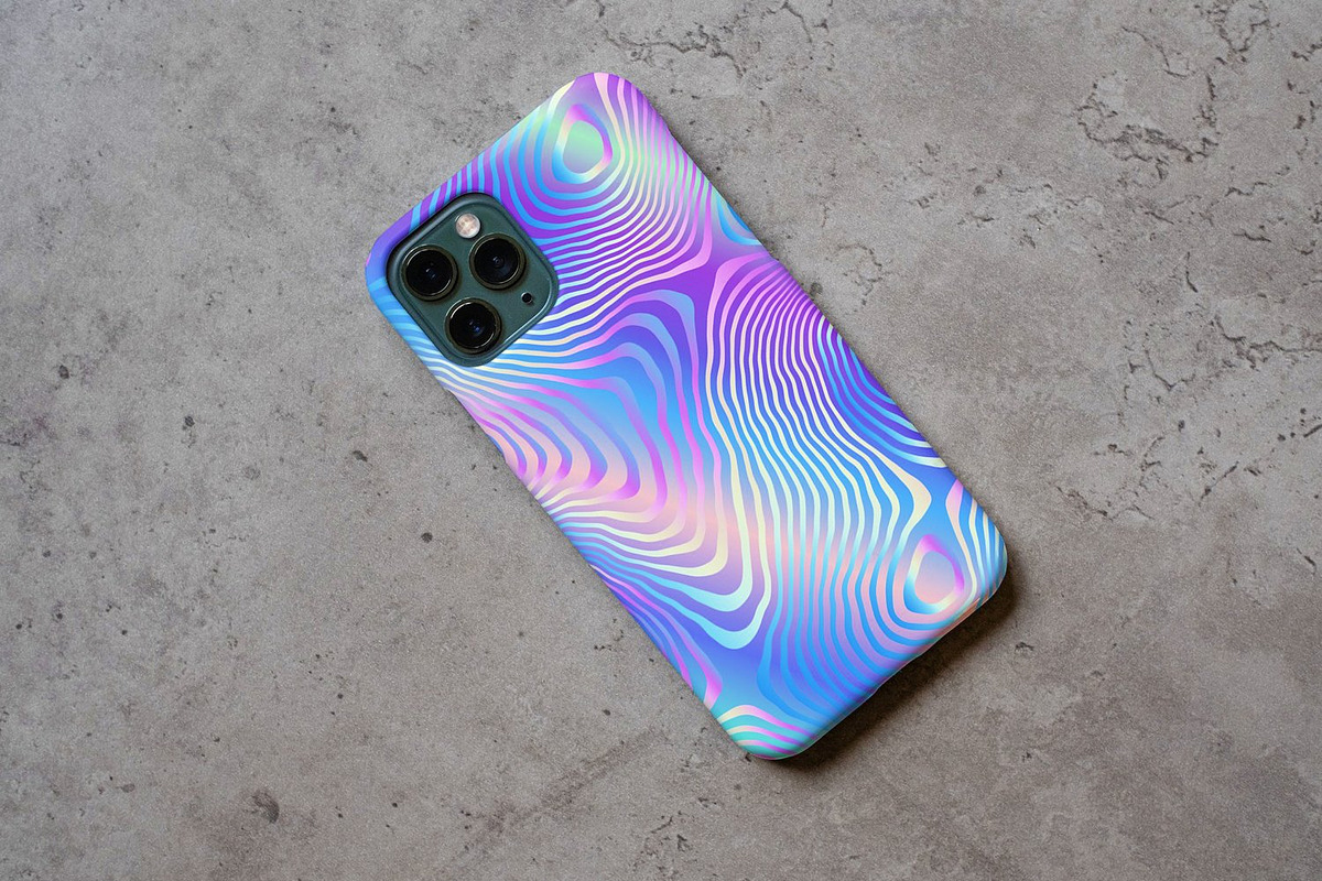 Vector Unicorn Holographic Patterns, a Background Graphic by Kseniya-Omega (Photo 3 of 5)