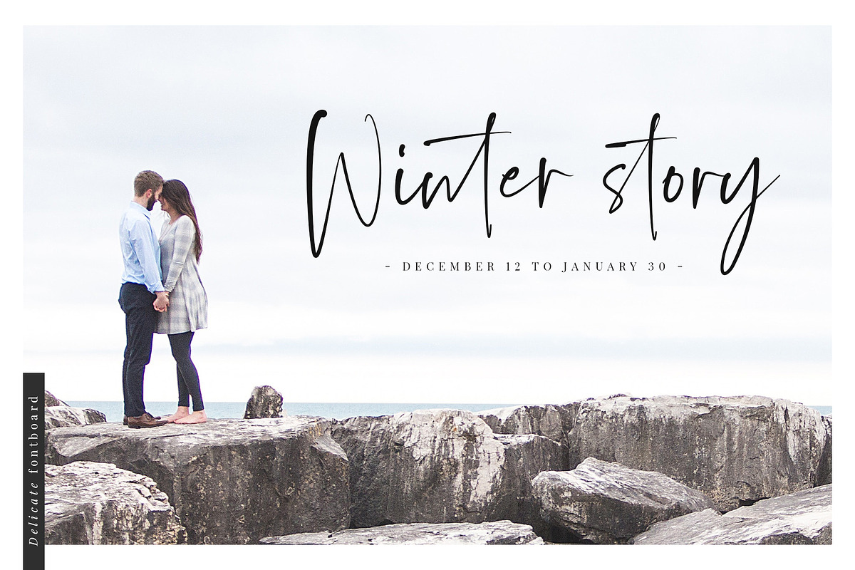 Delicate Script Font preview 4