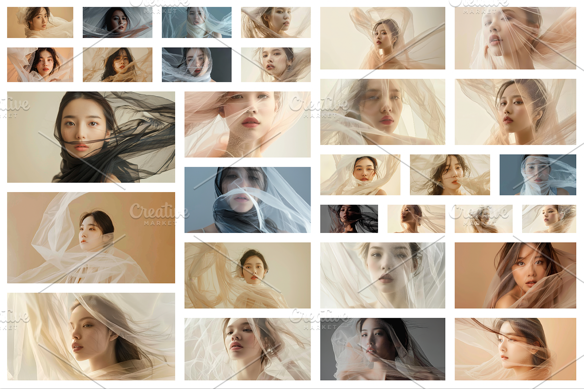 148 Young wrapped models, a Beauty & Fashion Photo by Handmadefont (Photo 3 of 153)