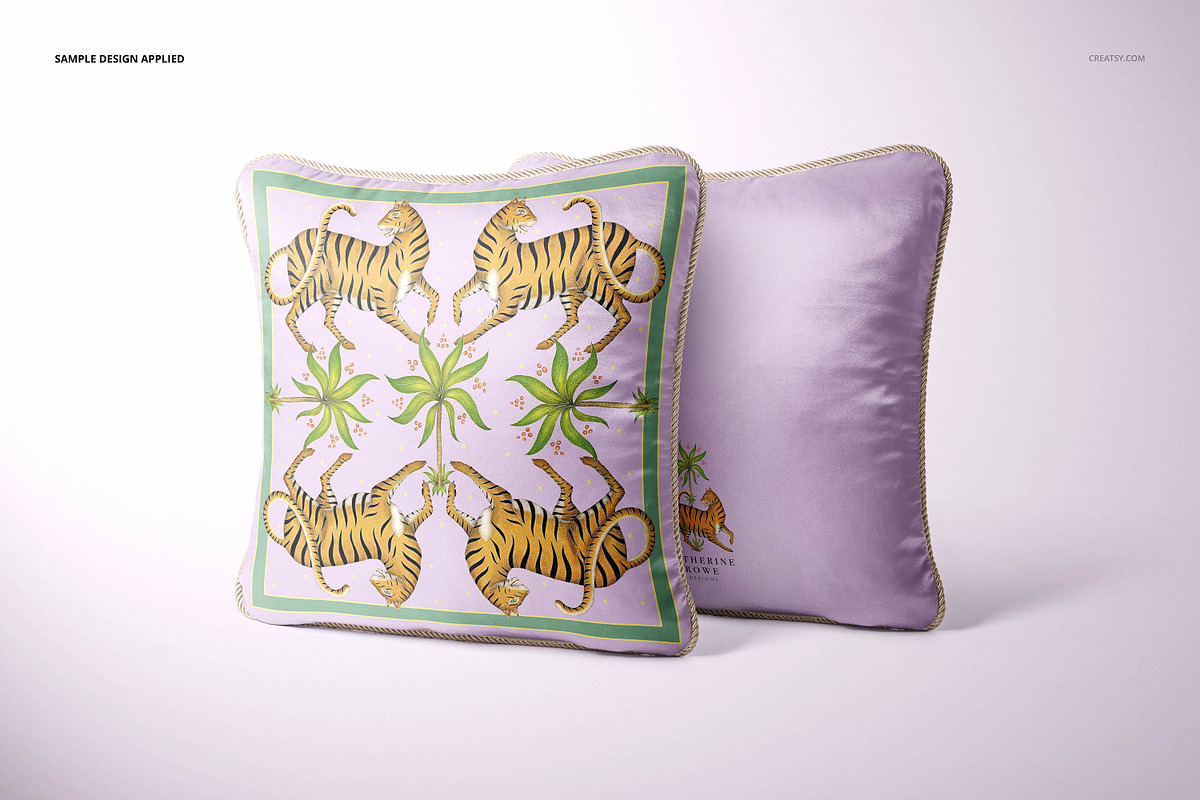 Silk Cushion with Braid Mockup Set, a Product Mockup by creatsy5 (Photo 16 of 20)