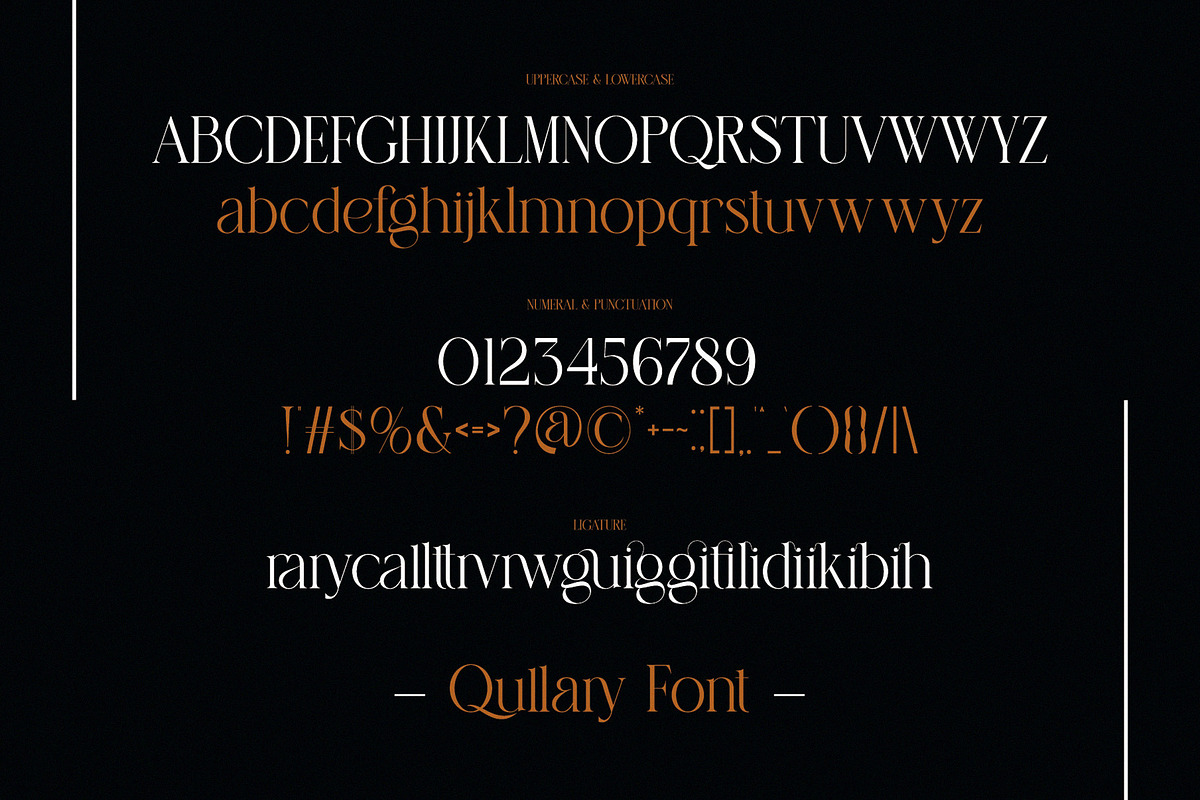 Qullary Modern Serif Typeface, a Serif Font by Alfinart (Photo 7 of 8)