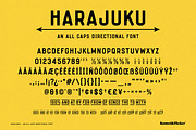 Harajuku - A Directional Font, a Sans Serif Font by Komet & Flicker (Thumbnail 12 of 12)