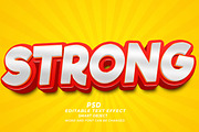 Strong Bold Editable Text Effect PSD, a Layer Style Add-On by TrueVector (Thumbnail 1 of 2)