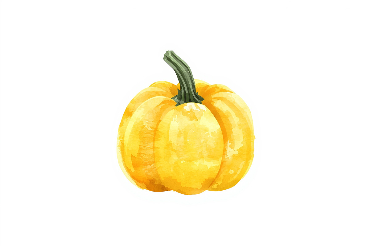 Watercolor Pumpkin Patch Bundle Art, an Illustration by BIPLOB EXPERT (Photo 10 of 13)