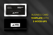 Business card Template & 3 Mock-up, a Business Card Template by Smashing_Studio (Thumbnail 1 of 10)