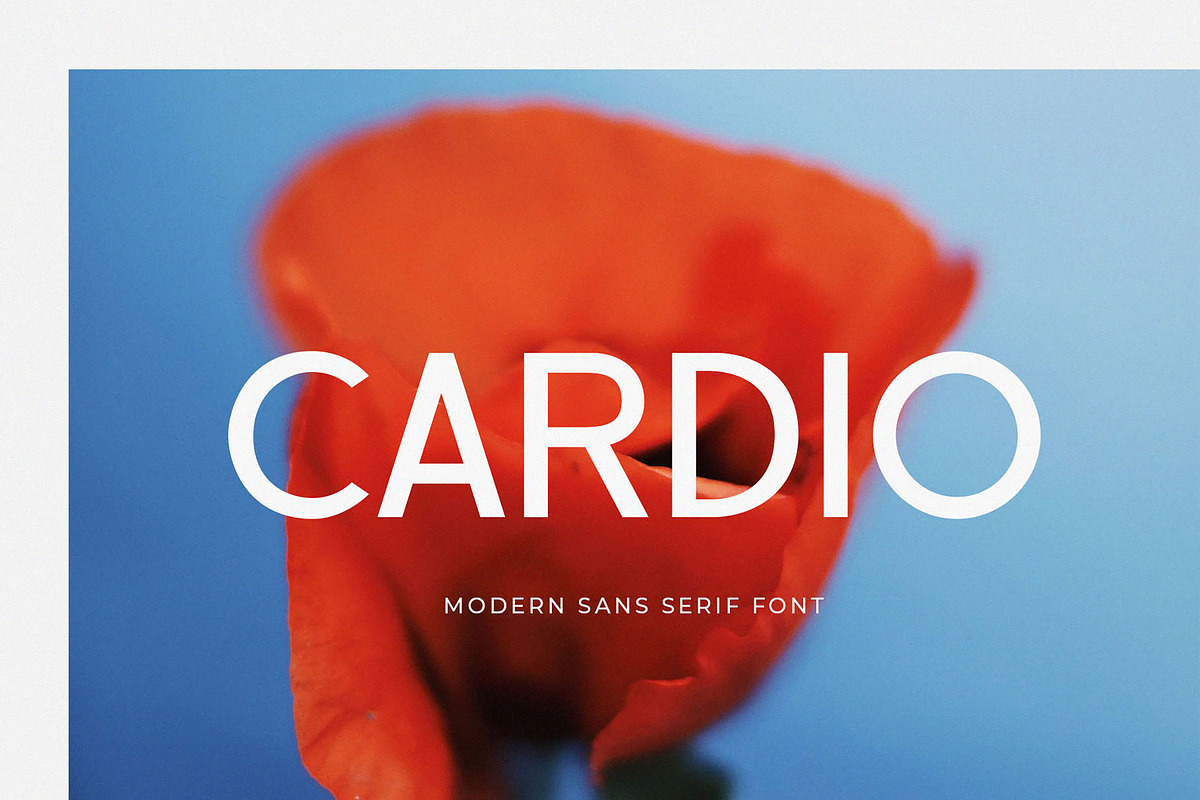 Cardio - Modern Sans Serif Font, a Sans Serif Font by TypeLogue (Photo 1 of 5)