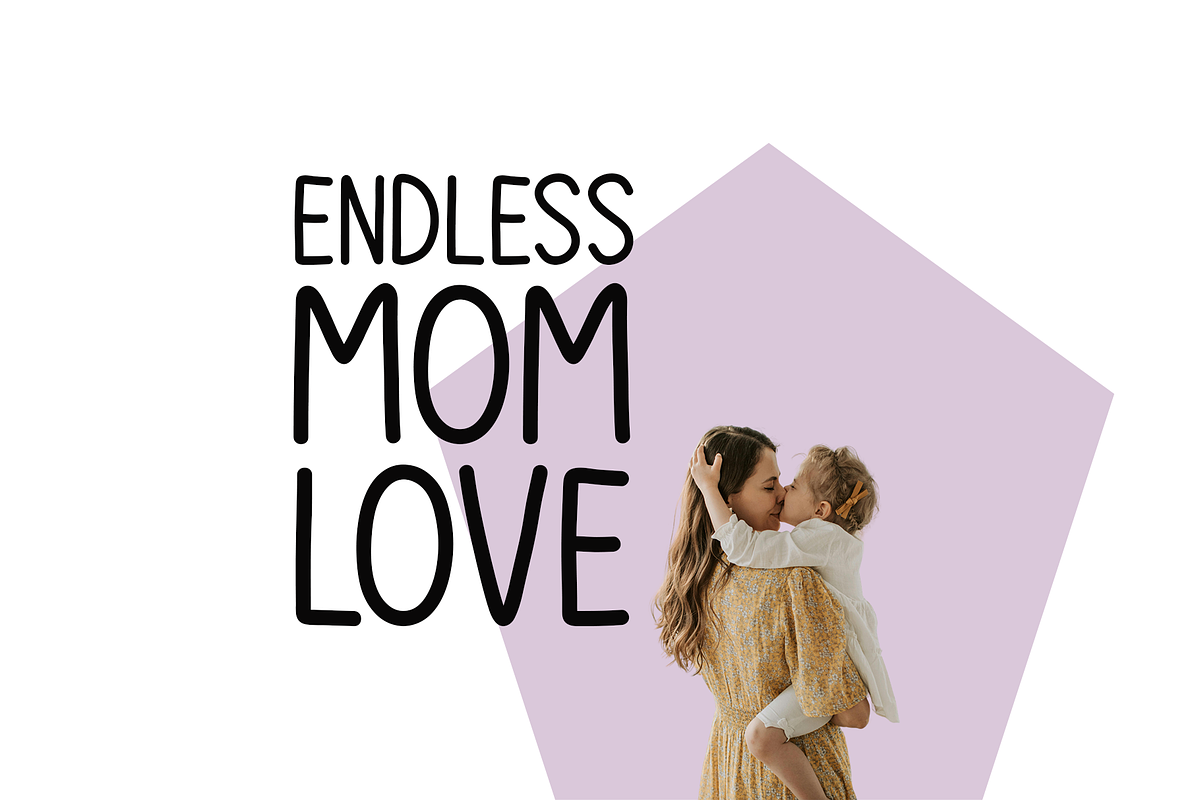 Happy Mother Typeface, a Handwritten Font by Seemly Fonts (Photo 4 of 4)