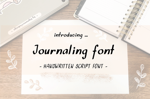 Journaling script handwritten font preview 8