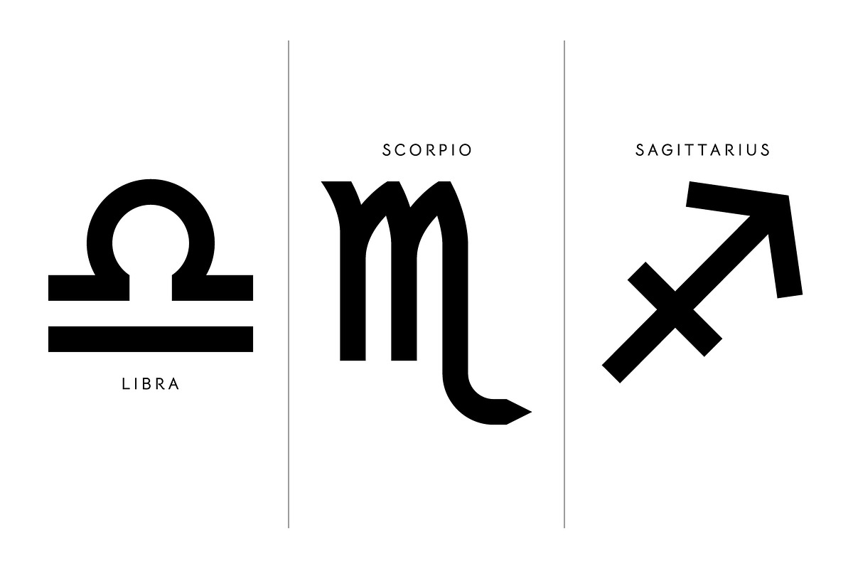 Zodiac Symbols SVG, EPS Vectors, an Illustration by Kessens (Photo 2 of 4)