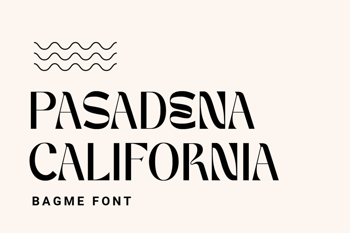 BAGME Stylish Display Font, a Sans Serif Font by Typebae (Photo 4 of 8)