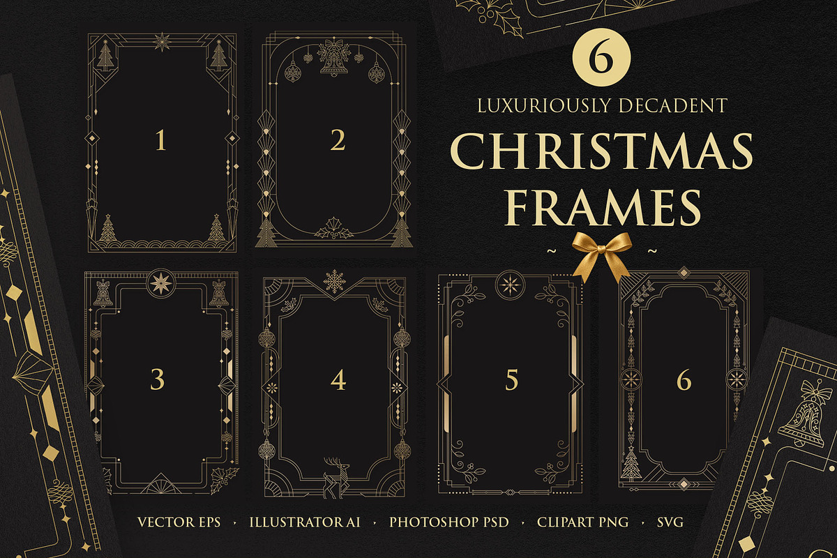 Christmas Borders & Frames Pack, an Object Graphic by DesignerCandies (Photo 7 of 7)