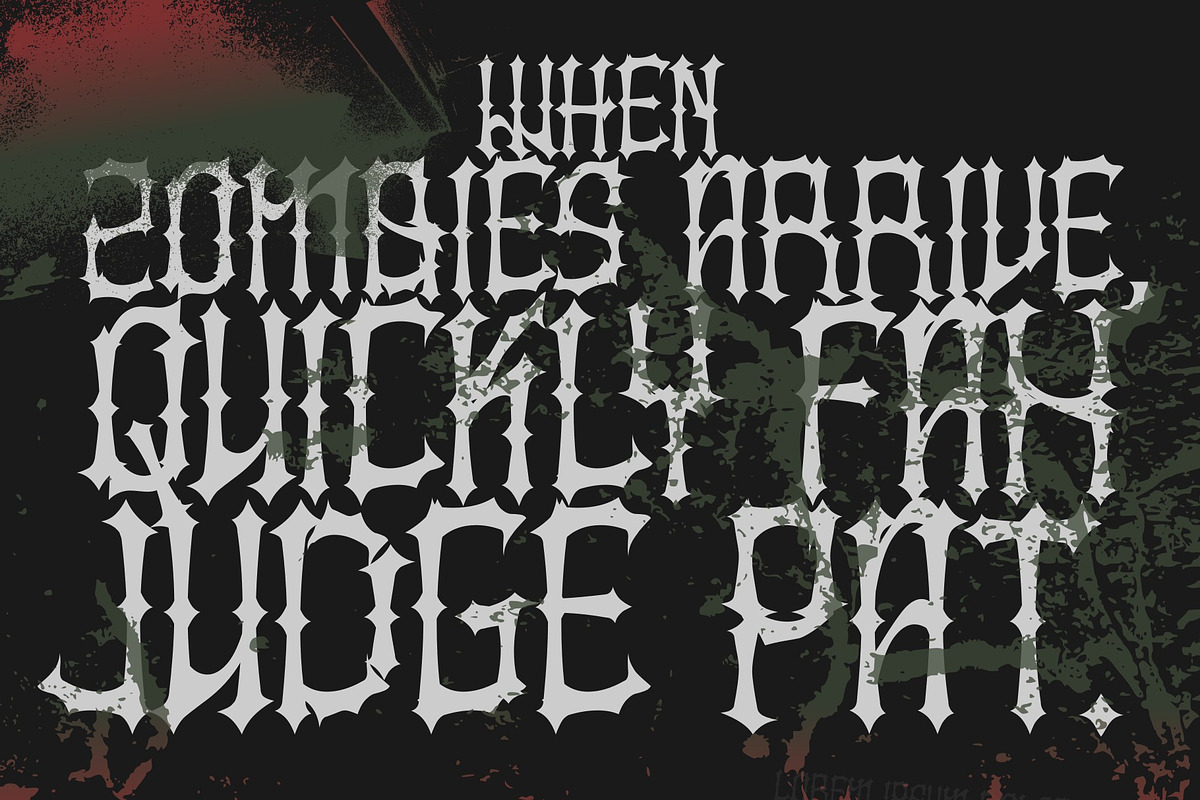 Kruesm, a Blackletter Font by Yktypstd (Photo 2 of 5)