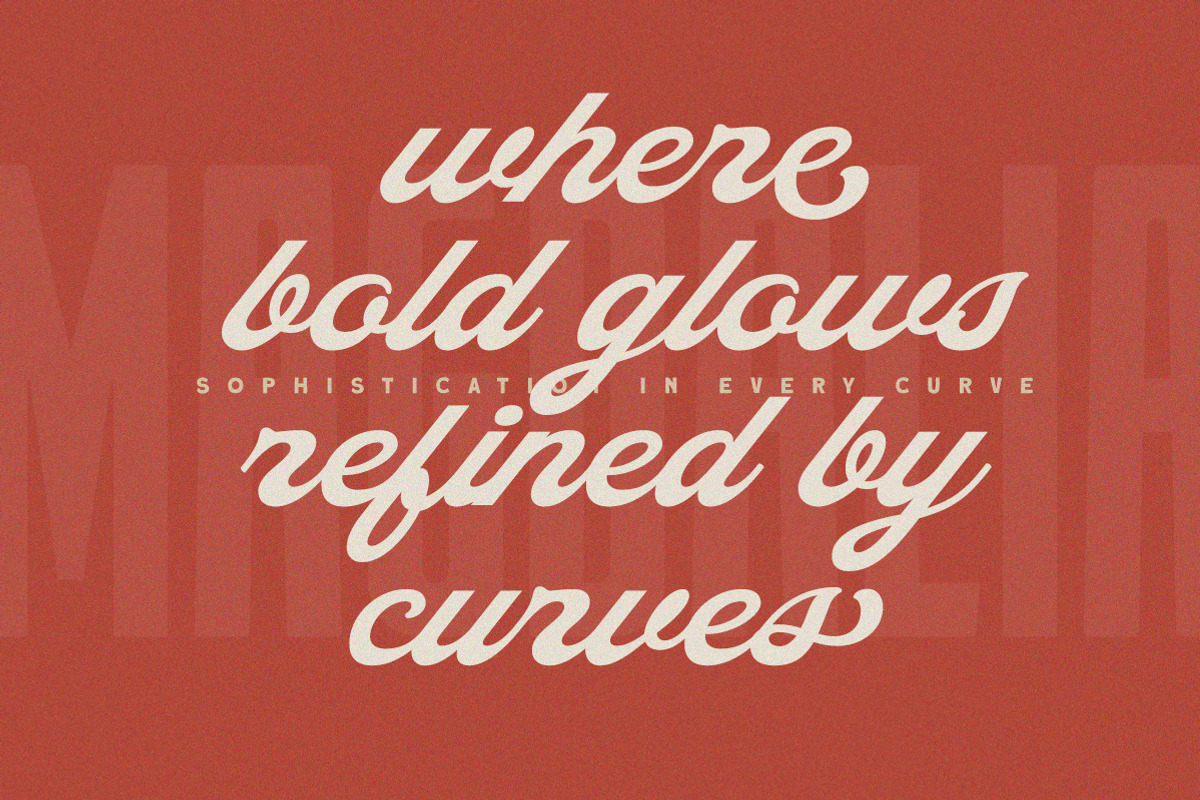 Magdalia Vintage Bold Script, a Script Font by Letterhend Studio (Photo 9 of 11)