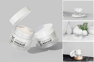 Cosmetic Cream Jar Mockup, a Product Mockup by MrLetters