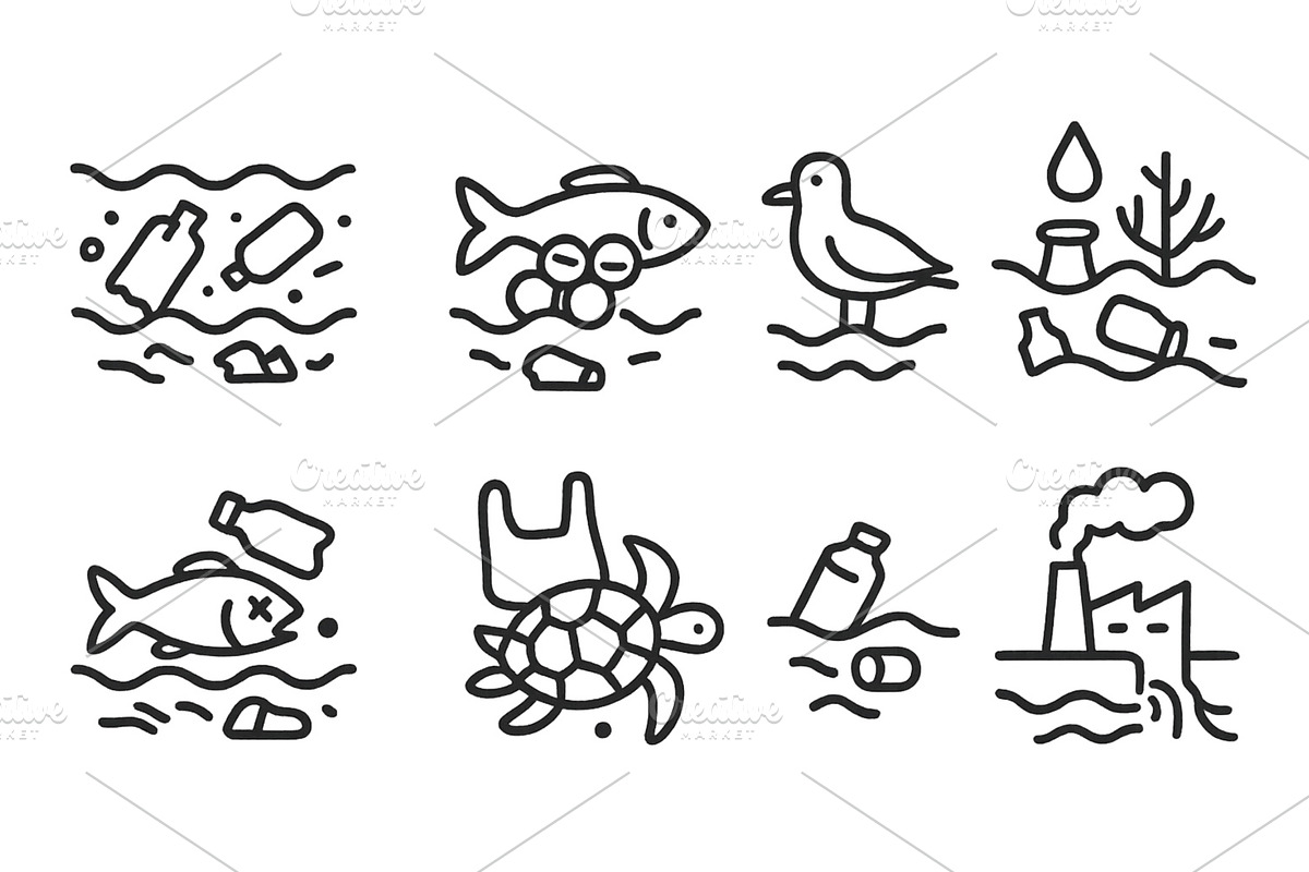 Illustrating the impact of plastic, an Animal Illustration by ZinetroN