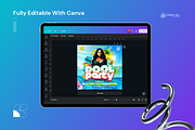 Pool Party Flyer Canva Template, a Flyer Template by PeetalyStudioDesigns (Thumbnail 5 of 5)