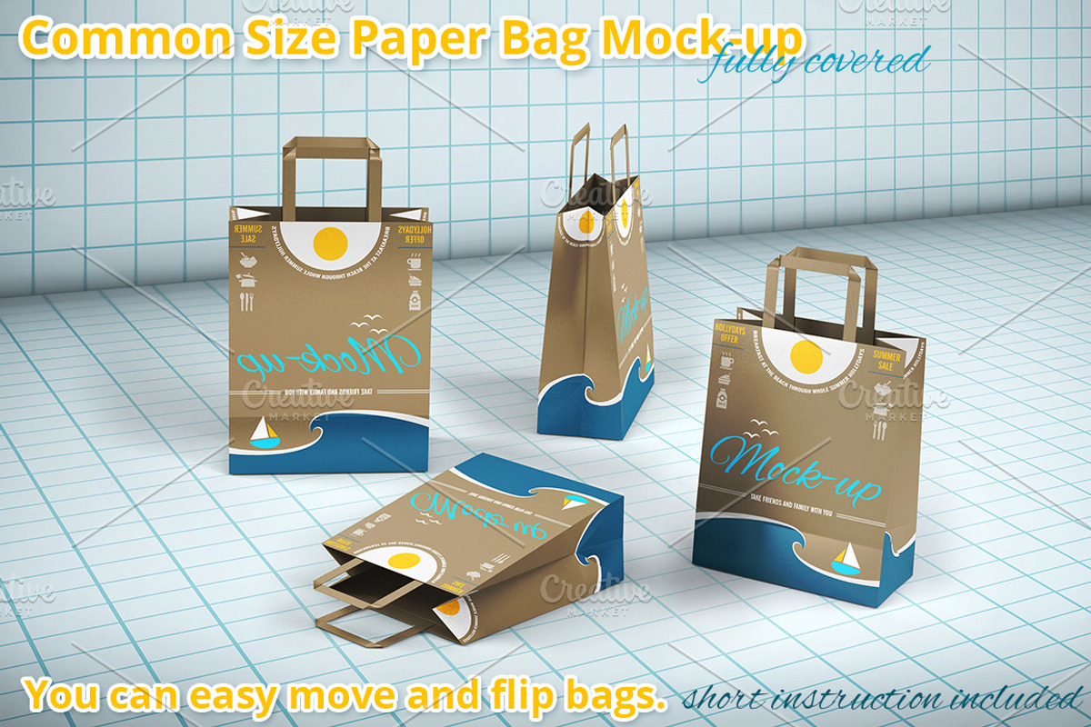 Shopping Paper Bag Mockup, a Product Mockup by MockUps Gallery (Photo 5 of 5)