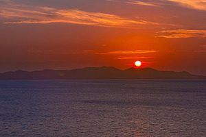 Beautiful orange sunset over the sea, a Nature Photo by AMMi
