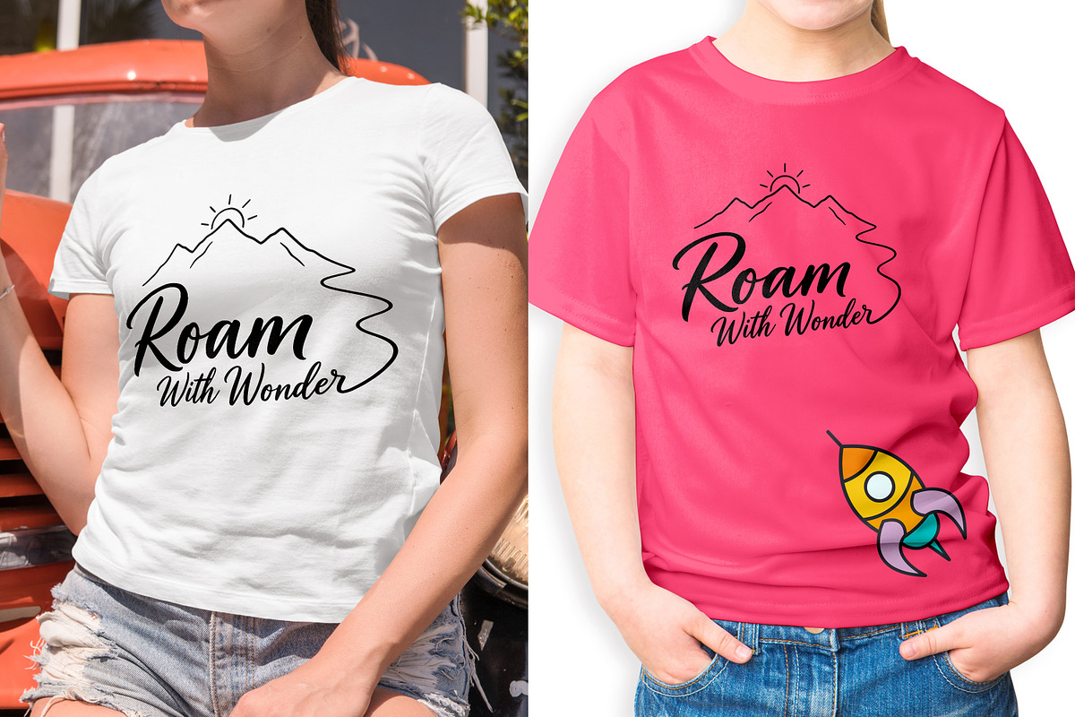 Roam With Wonder Mountain Line Art, an Object Illustration by Ghagra (Photo 3 of 7)