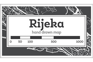 Rijeka Croatia City Map