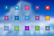 Weird social icon pack(Mutli-Format), an Outline Icon by Saif71 - Shop (Thumbnail 5 of 7)