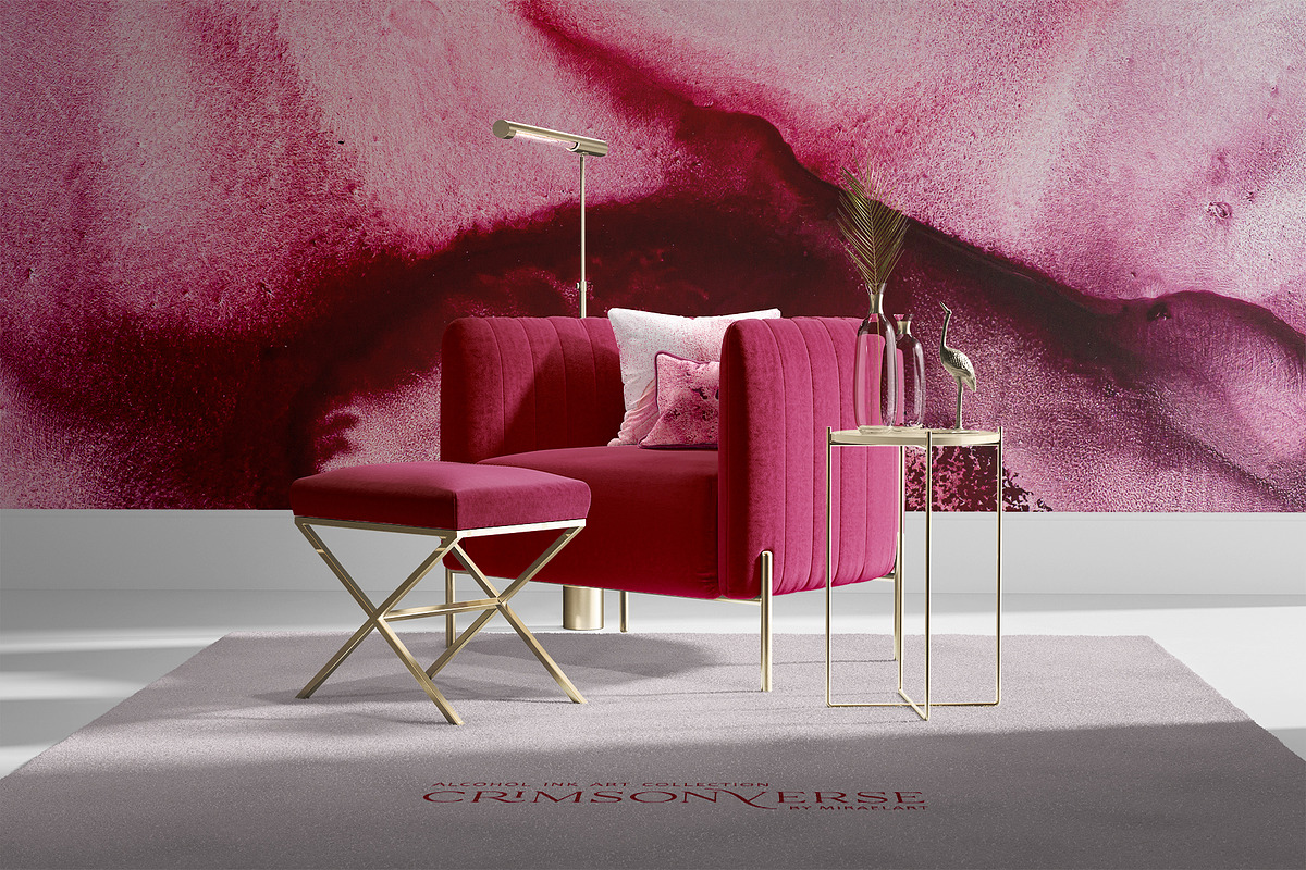 Red pink abstract backgrounds, a Texture Graphic by MiraEl Art (Photo 13 of 16)