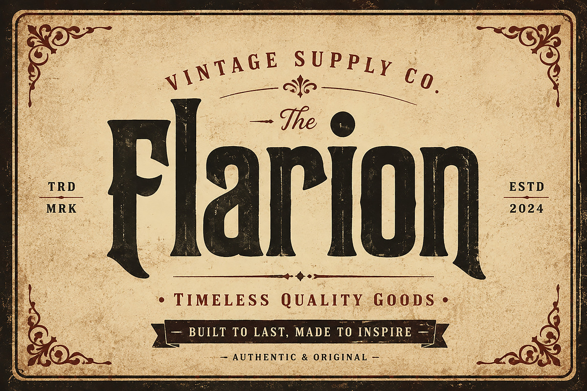 Flarion, a Blackletter Font by Wow Magic (Photo 3 of 4)