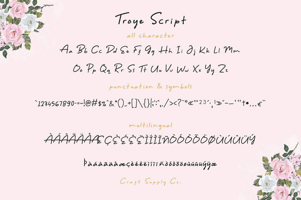 Troye Font Trio - Clean & Luxury, a Serif Font by Craft Supply Co. (Photo 19 of 28)