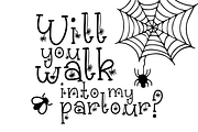 Creepily Crawling Halloween Font, a Serif Font by Dancing with Ink (Thumbnail 4 of 21)