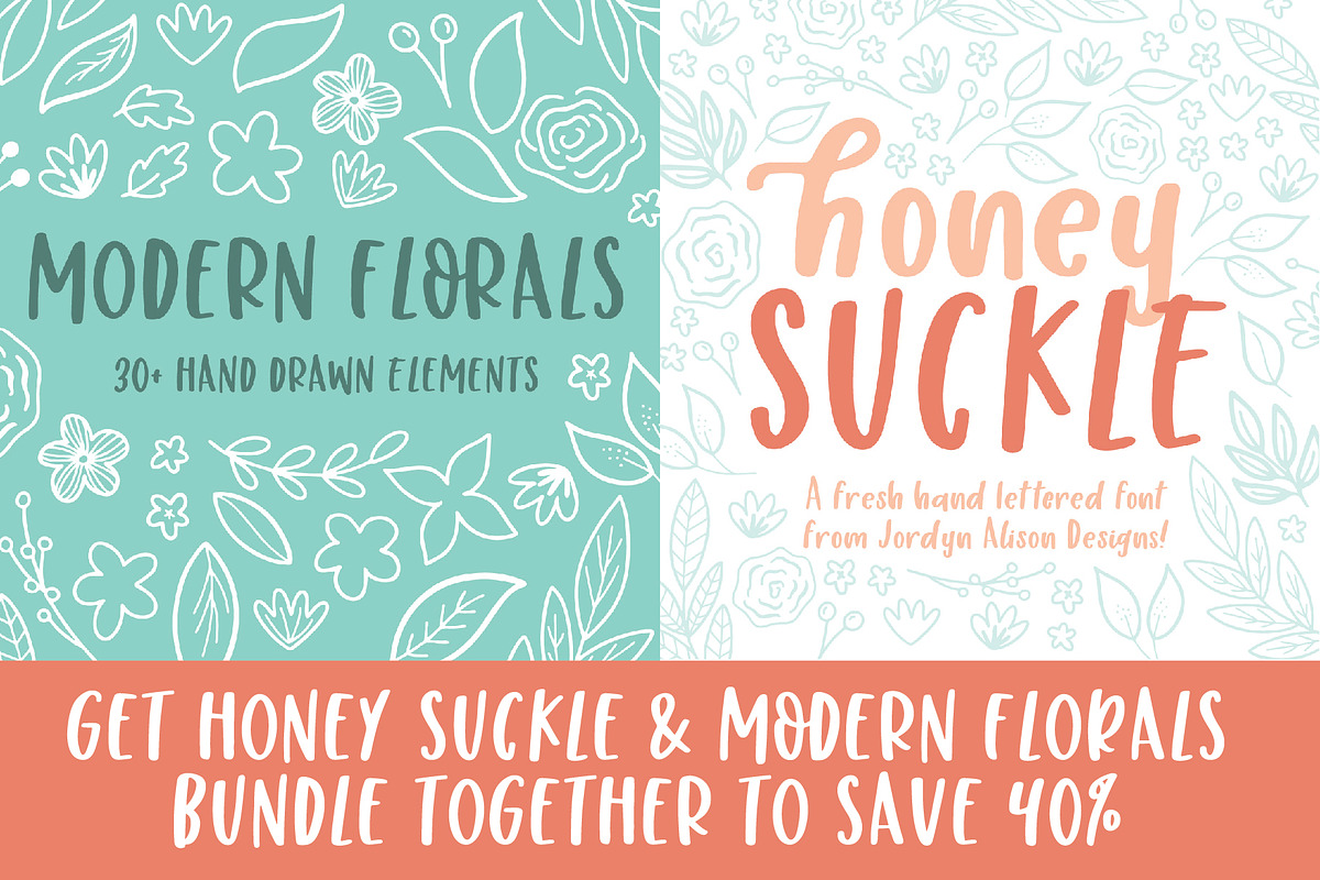 Honey Suckle & Modern Florals Bundle