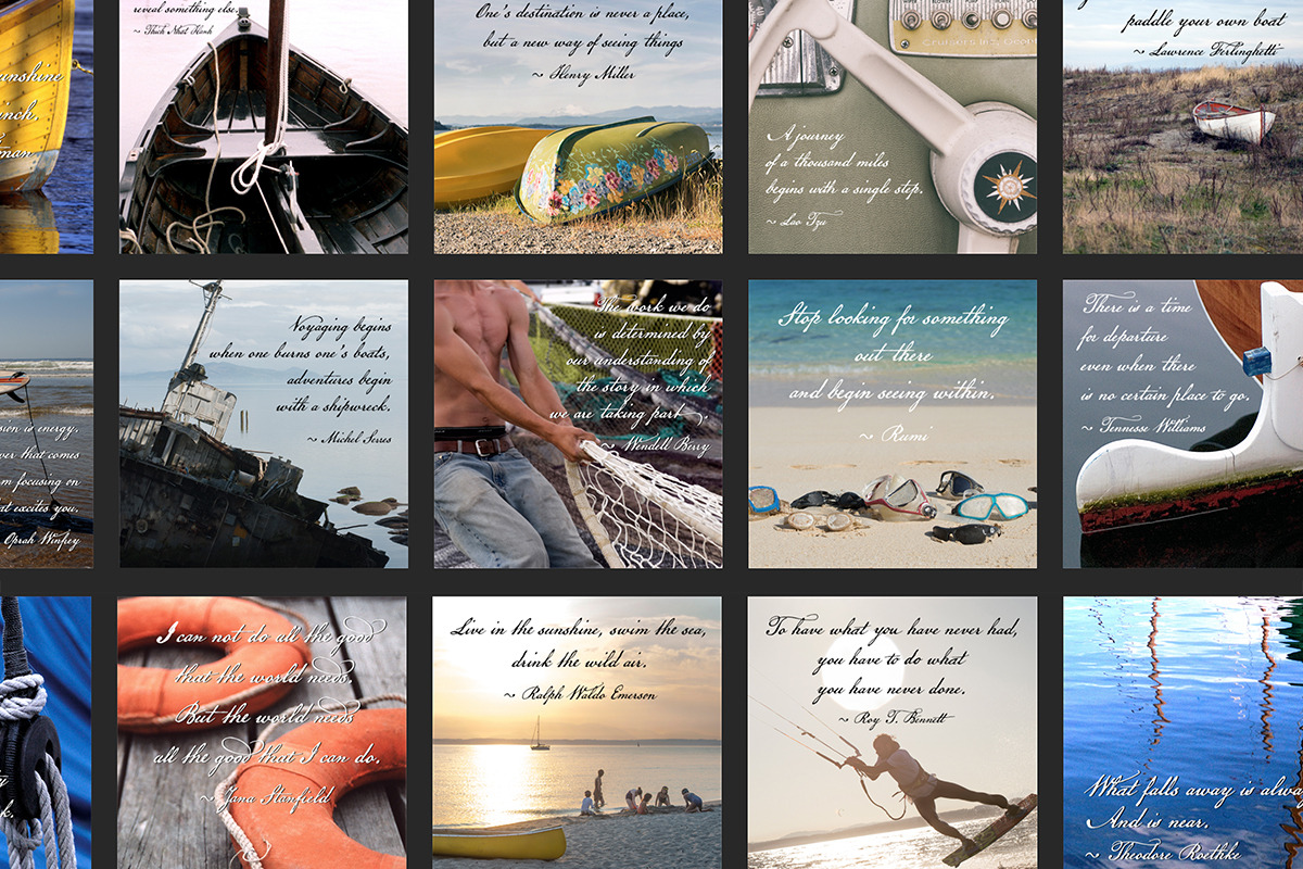 Boats with Quotes for Instagram, a Social Media Template by minersgold (Photo 2 of 7)
