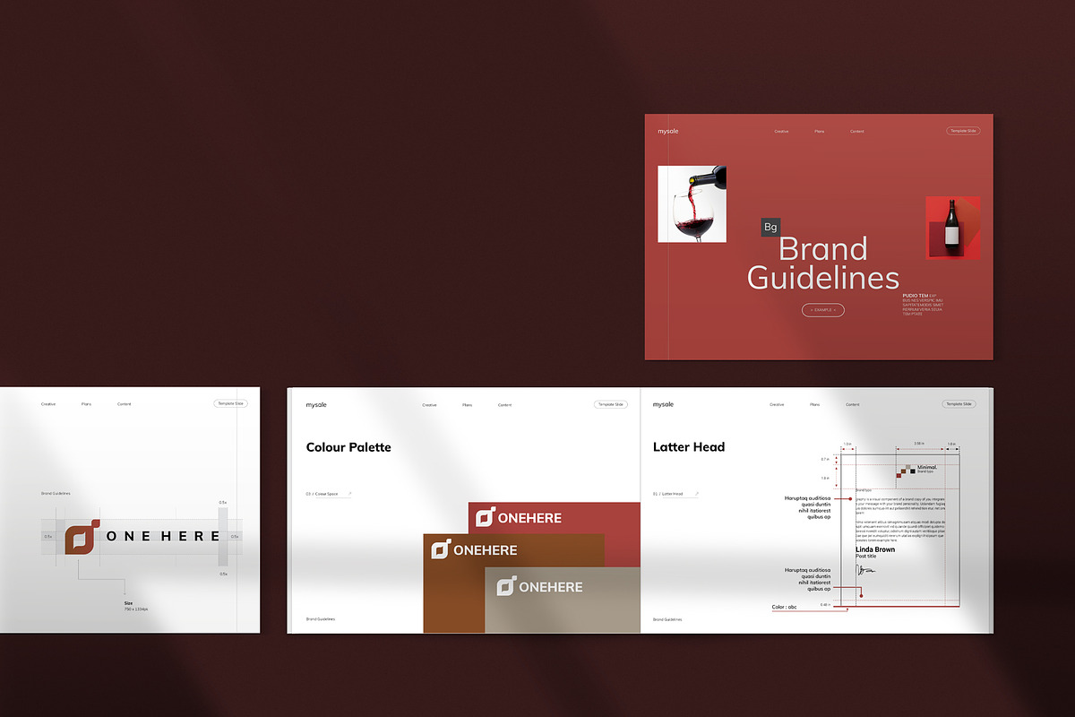 Minimal Brand Guidelines, a Brochure Template by metastudio38 (Photo 6 of 7)