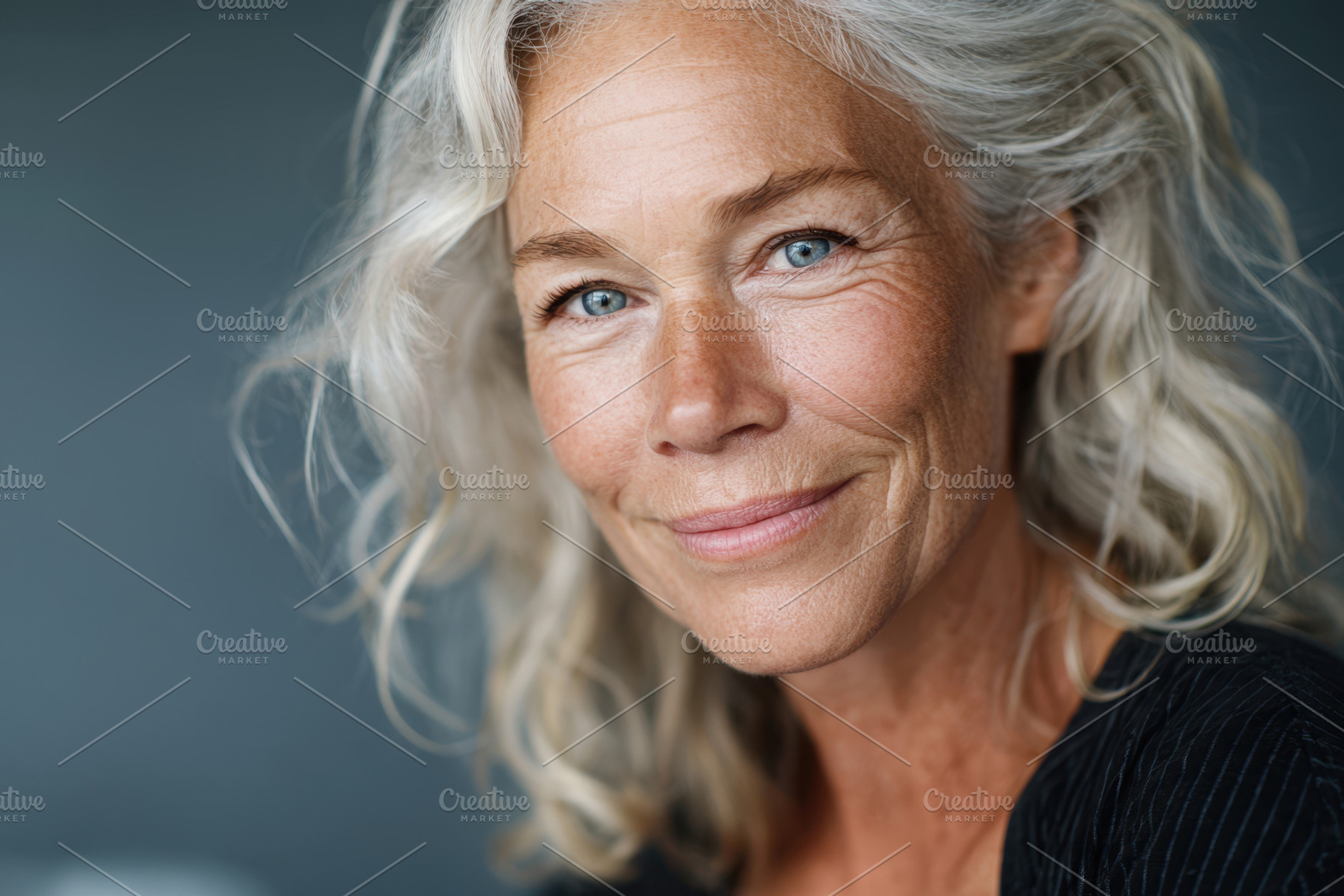 Smiling mature woman close-up, a Person Photo by AlyaAnd