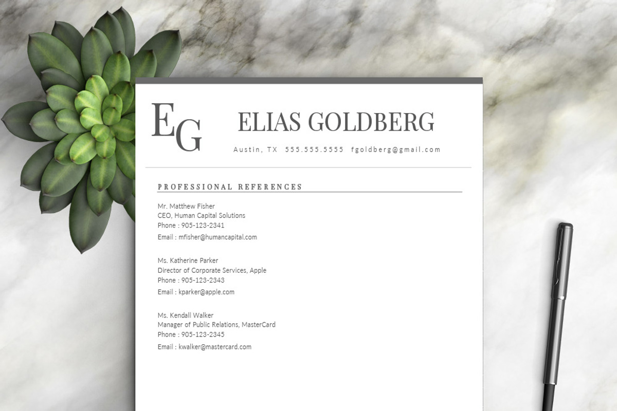 Professional Resume Template, a Resume Template by Resume Template Shoppe (Photo 10 of 10)